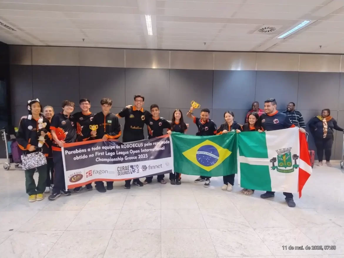 Equipe brasileira RoboEcus conquista primeiro lugar em torneio internacional de robótica na Grécia