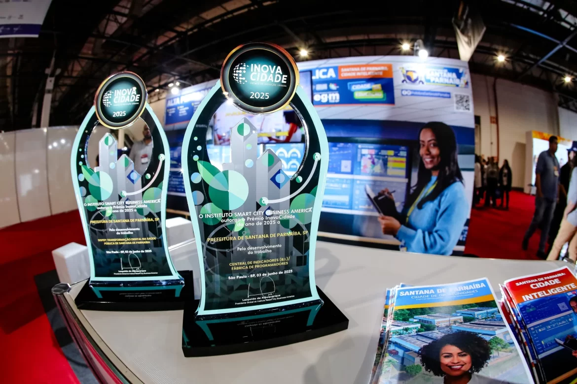 Santana de Parnaíba é destaque nacional com dois prêmios em congresso de cidades inteligentes