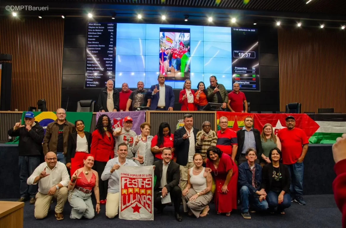 Câmara de Barueri recebe posse da nova diretoria municipal do PT