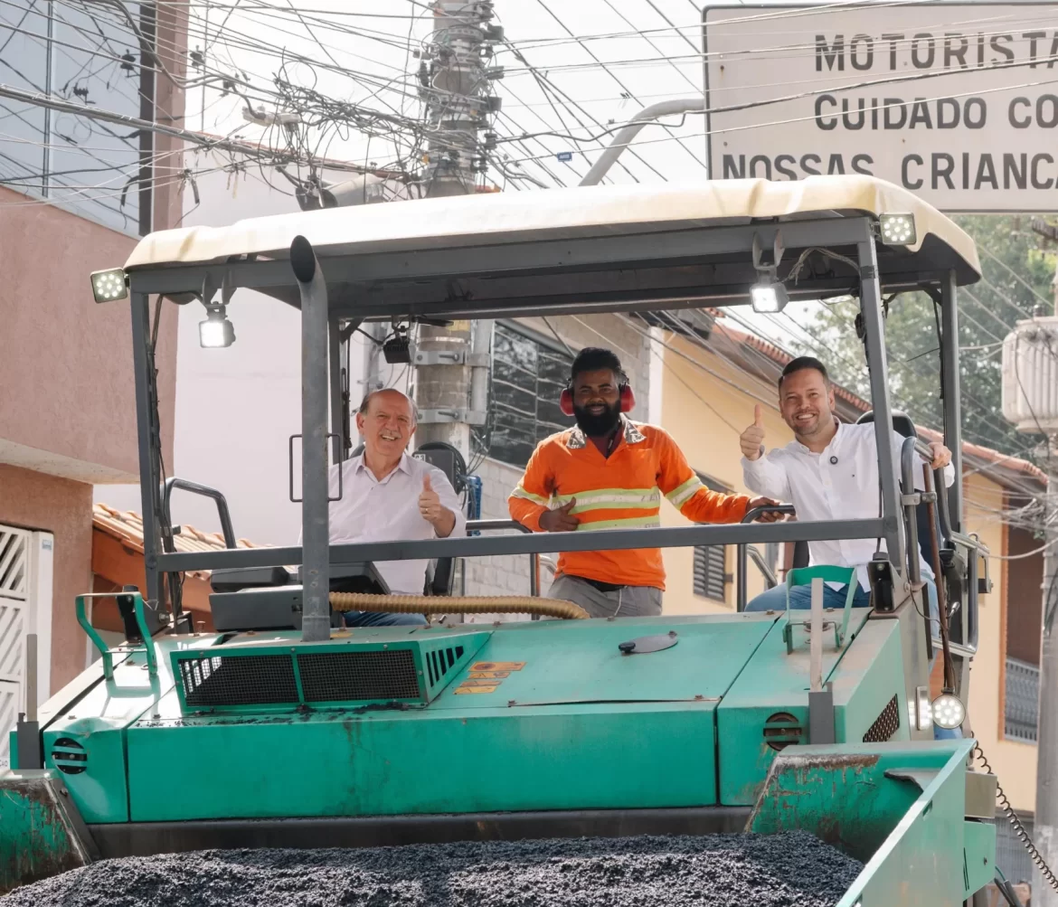 Gestão Beto Piteri inicia melhorias viárias na Aldeia de Barueri após solicitação de Leandrinho Dantas