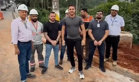 Prefeito de Cajamar anuncia obras emergenciais na ponte da José Marques Ribeiro com prazo de cinco dias para conclusão