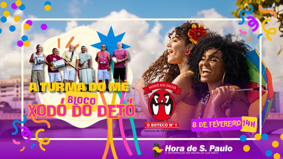 Com apoio do Hora de S. Paulo, Xodó do Detó retorna ao carnaval de Santana de Parnaíba