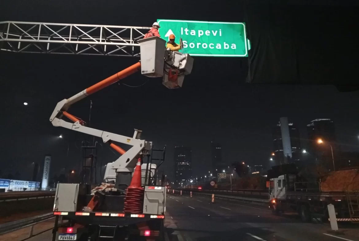 Trechos da Raposo Tavares e Castello Branco terão manutenção noturna na próxima semana