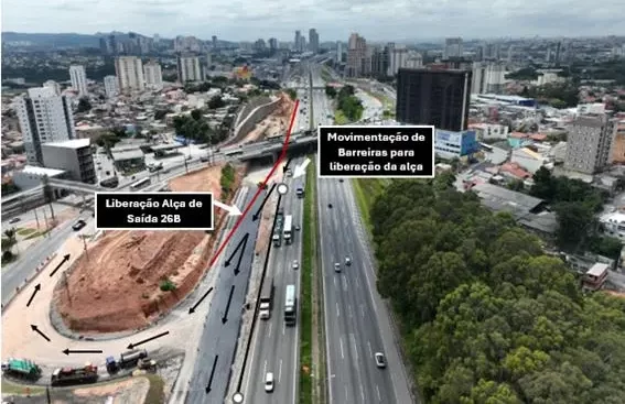 Castello Branco terá novo acesso em Barueri e fechará saída 26A nesta sexta-feira (20)