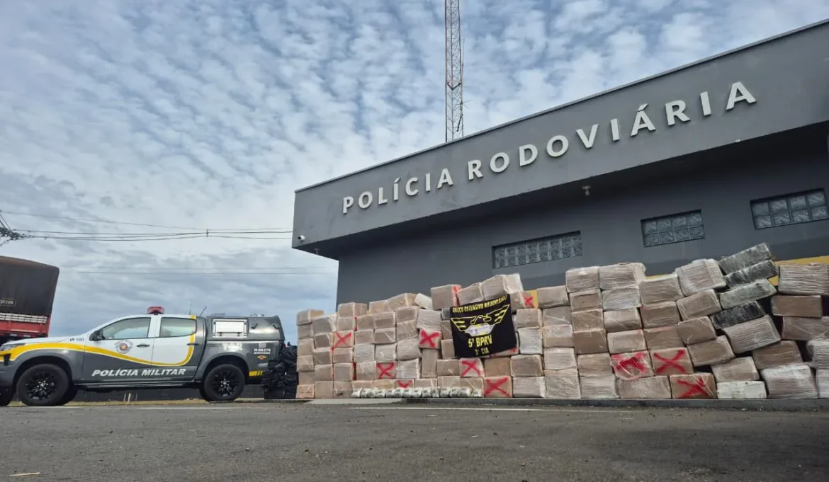 Polícia apreende 3,3 toneladas de maconha escondidas em caminhão na Castello Branco