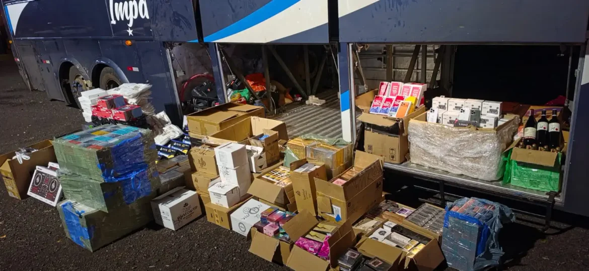 Polícia Rodoviária apreende carga de R$ 850 mil em produtos do Paraguai no interior de SP