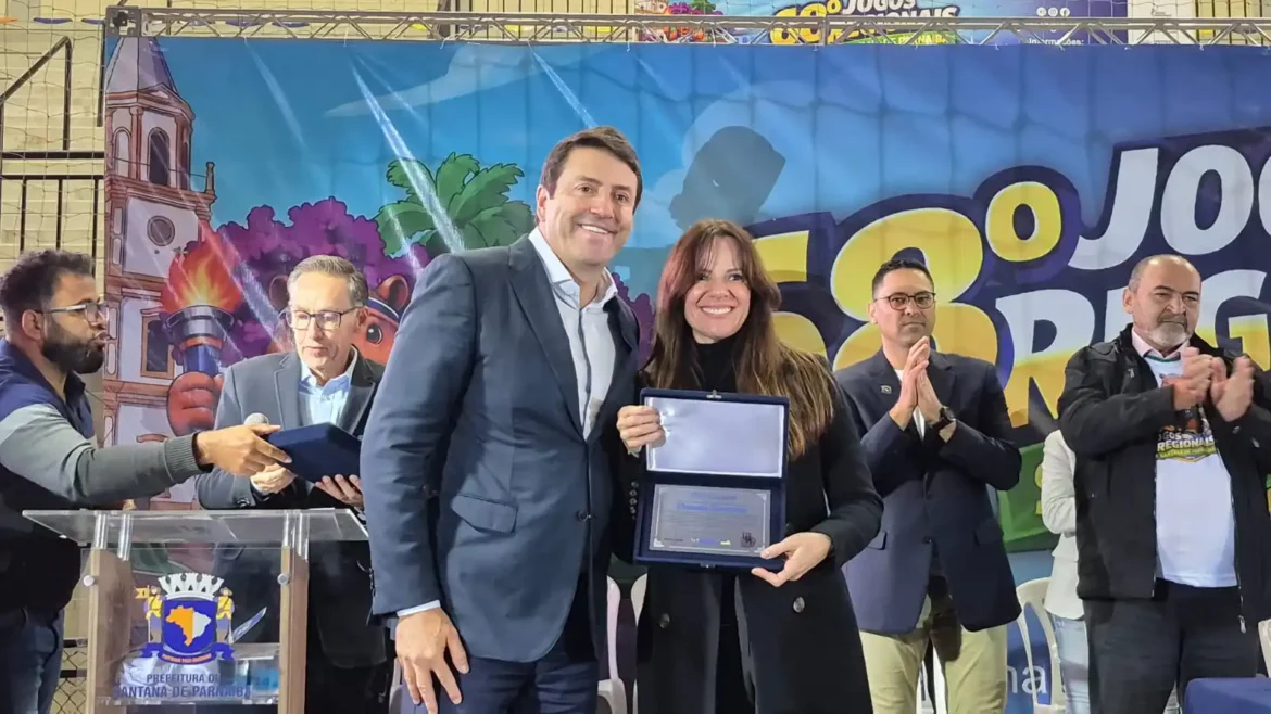 Secretária estadual abre oficialmente os 68º Jogos Regionais em Santana de Parnaíba