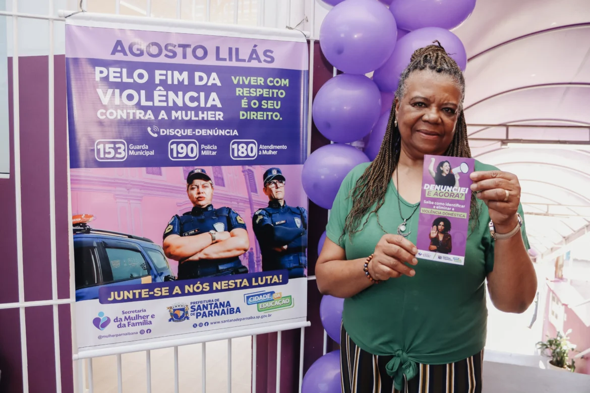 Agosto Lilás reforça combate à violência contra a mulher em Santana de Parnaíba